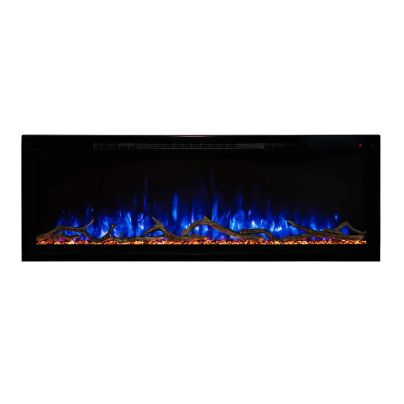 Modern Flames Spectrum Slimline 50" Wall Mount Linear Electric Fireplace [SPS-50B] SAKSBY - Blue Flames View