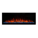 Modern Flames Spectrum Slimline 50" Wall Mount Linear Electric Fireplace [SPS-50B] SAKSBY - Red Flames View