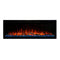 Modern Flames Spectrum Slimline 50" Wall Mount Linear Electric Fireplace [SPS-50B] SAKSBY - Red Flames View
