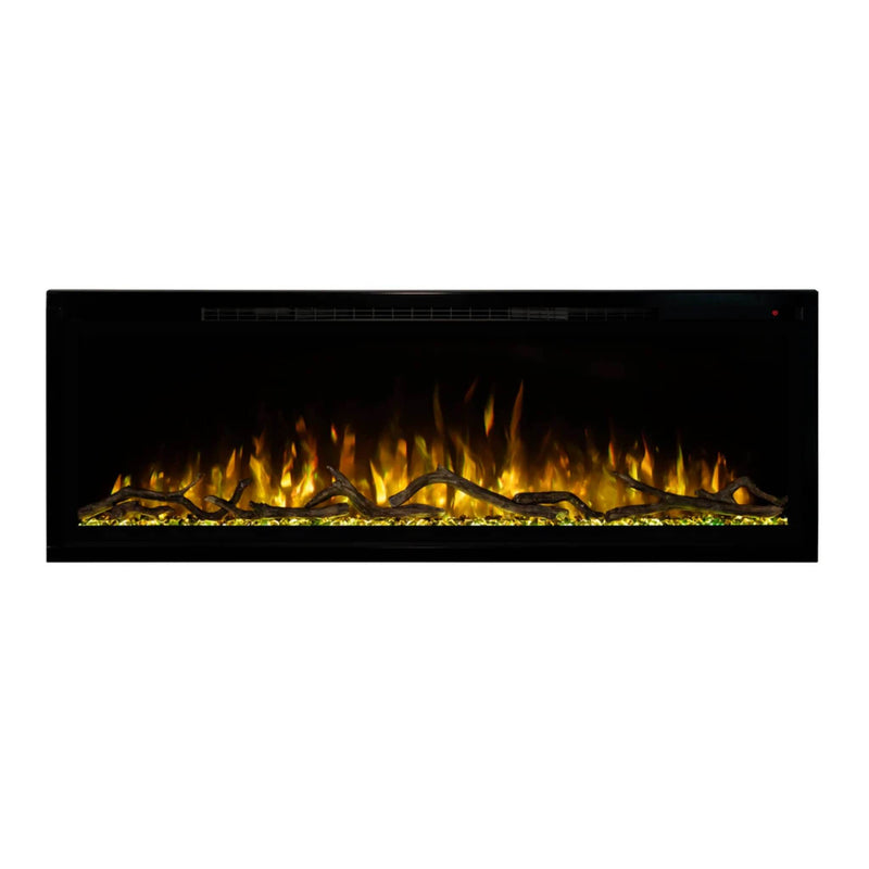 Modern Flames Spectrum Slimline 50" Wall Mount Linear Electric Fireplace [SPS-50B] SAKSBY - Yellow Flames View