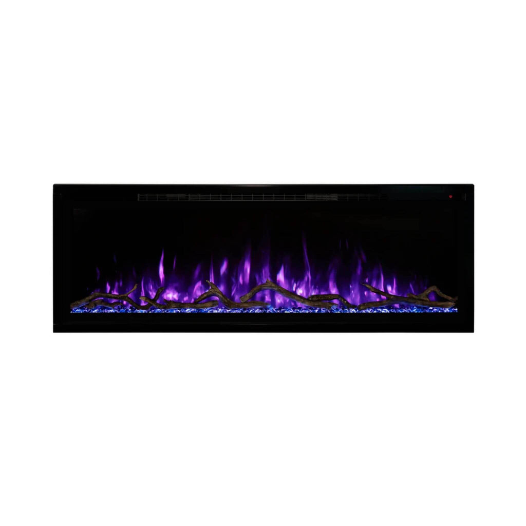 Modern Flames Spectrum Slimline 60-Inch Built-In Linear Electric Fireplace [SPS-60B] (SAK81537) - Saksby Wholesale -Purple Flames View