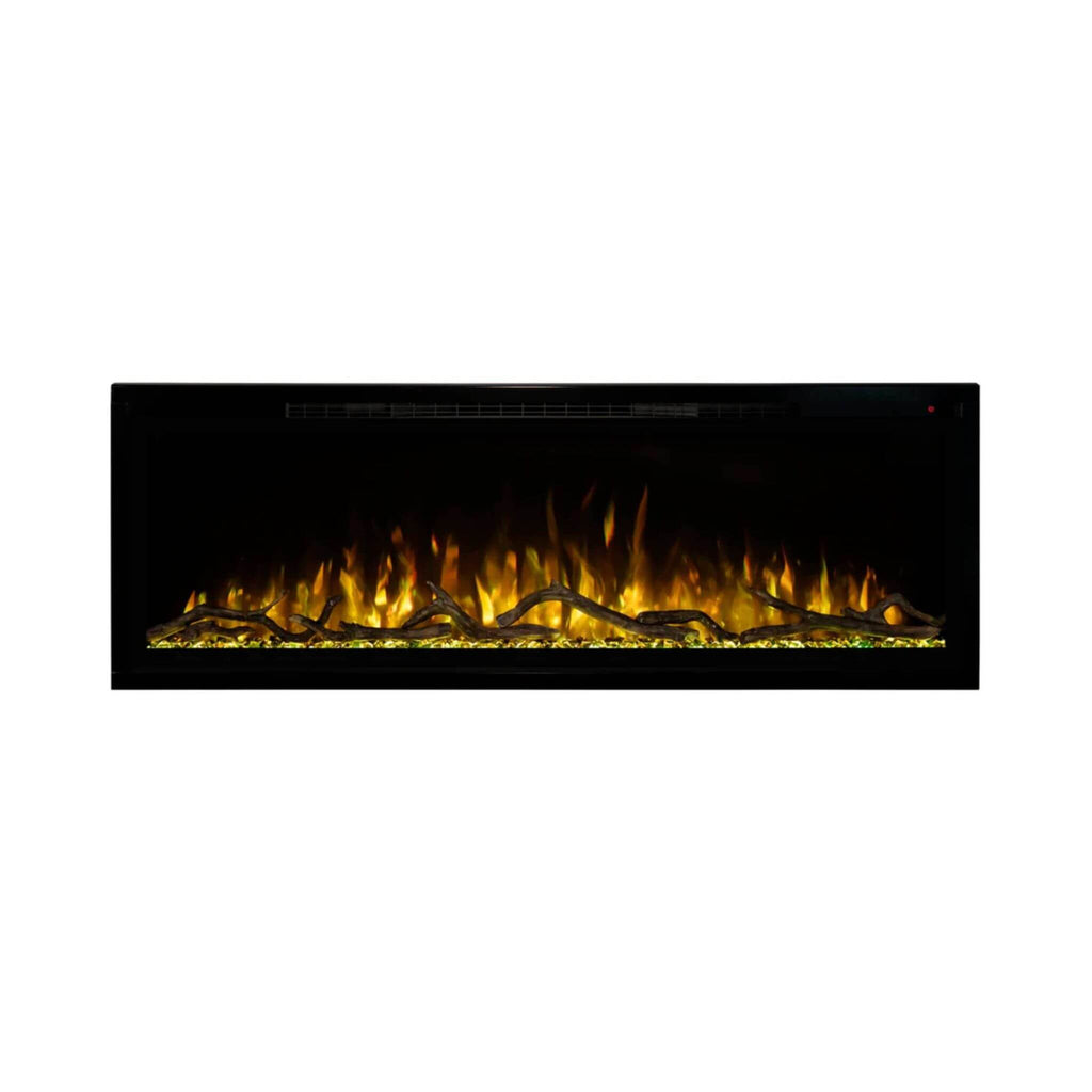 Modern Flames Spectrum Slimline 60-Inch Built-In Linear Electric Fireplace [SPS-60B] (SAK81537) - Saksby Wholesale -Yellow Flames View