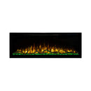 Modern Flames Spectrum Slimline 60-Inch Built-In Linear Electric Fireplace [SPS-60B] (SAK81537) - Saksby Wholesale - Yellow Flames With Green Crystals View