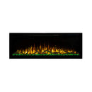Modern Flames Spectrum Slimline 74-Inch Built-In Linear Electric Fireplace [SPS-74B] (SAK73458) - Saksby Wholesale - Yellow Flames With Green Crystals View