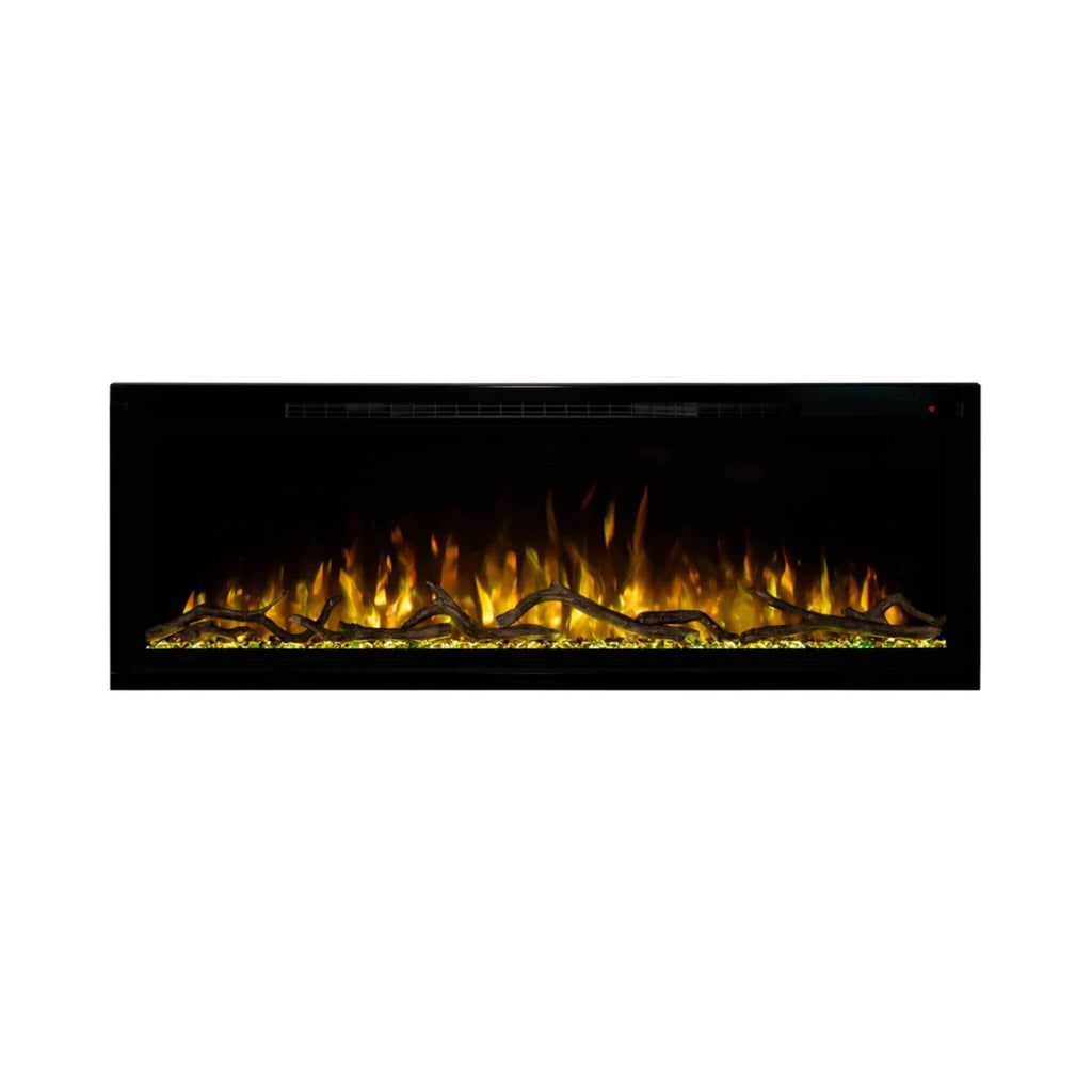 Modern Flames Spectrum Slimline 74-Inch Built-In Linear Electric Fireplace [SPS-74B] (SAK73458) - Saksby Wholesale - Yellow Flames View