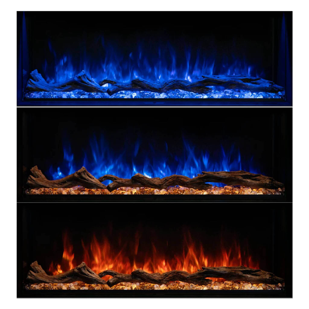 MODERN FLAMES LANDSCAPE PRO MULTI 44" Linear Multi-Sided Electric Fireplace [LPM-4416] SAKSBY - Fleams View