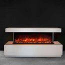 MODERN FLAMES LANDSCAPE PRO MULTI 44" Linear Multi-Sided Built-In Electric Fireplace [LPM-4416V2] SAKSBY - With Red Flames View