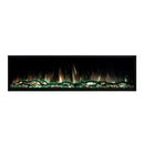 MODERN FLAMES LANDSCAPE PRO MULTI 56" Linear Multi-Sided Electric Fireplace With Hybrid Flame Technology [LPM-5616V2] SAKSBY - Yellow and Green View