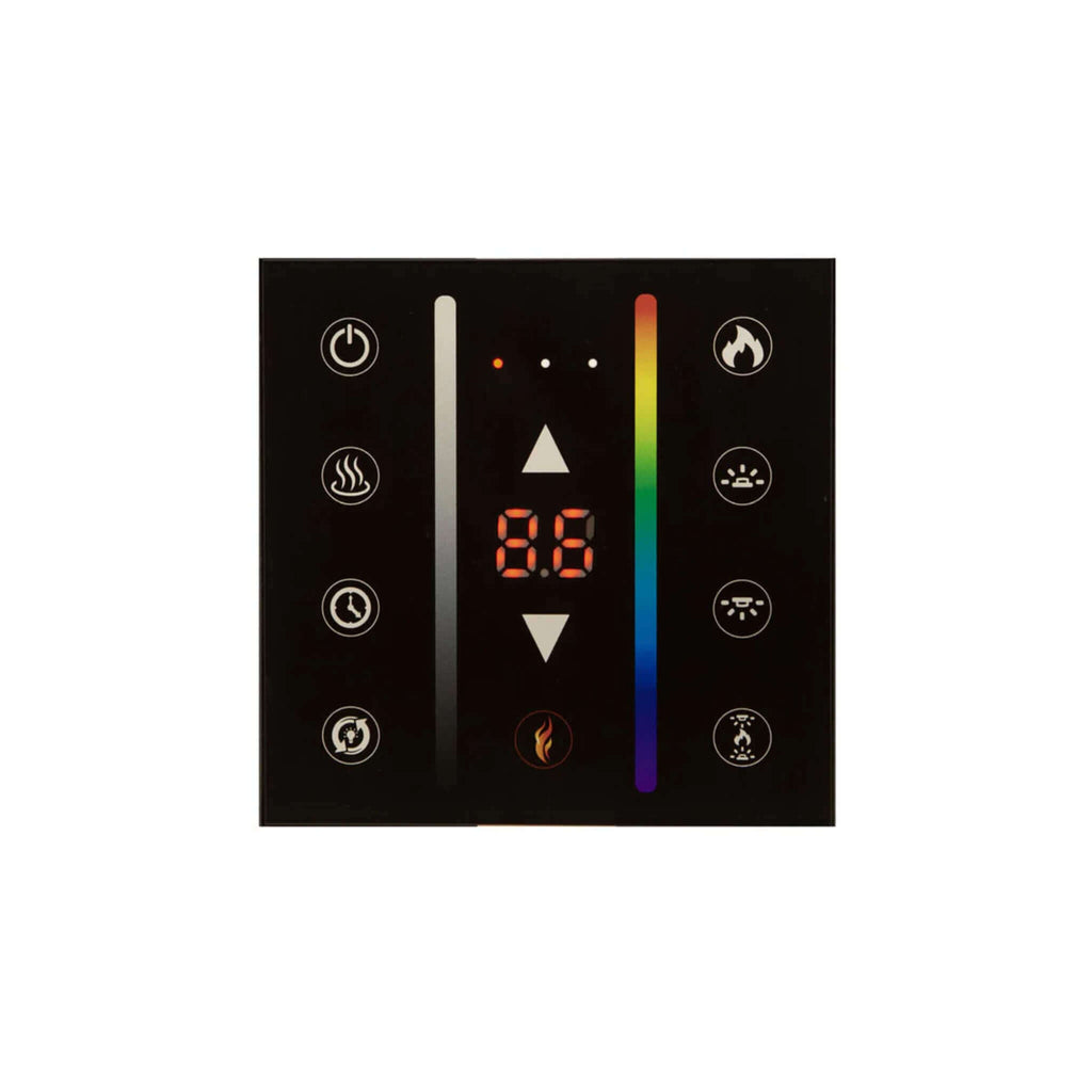 MODERN FLAMES LANDSCAPE PRO SLIM 56" Built-In Electric Fireplace With Wifi Control [LPS-5614] SAKSBY - Digital Screen View