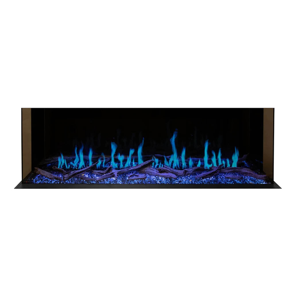 Modern Flames Orion Multi 100" Heliovision Multi-Sided Electric Fireplace [OR100-MULTI] SAKSBY - Flames View