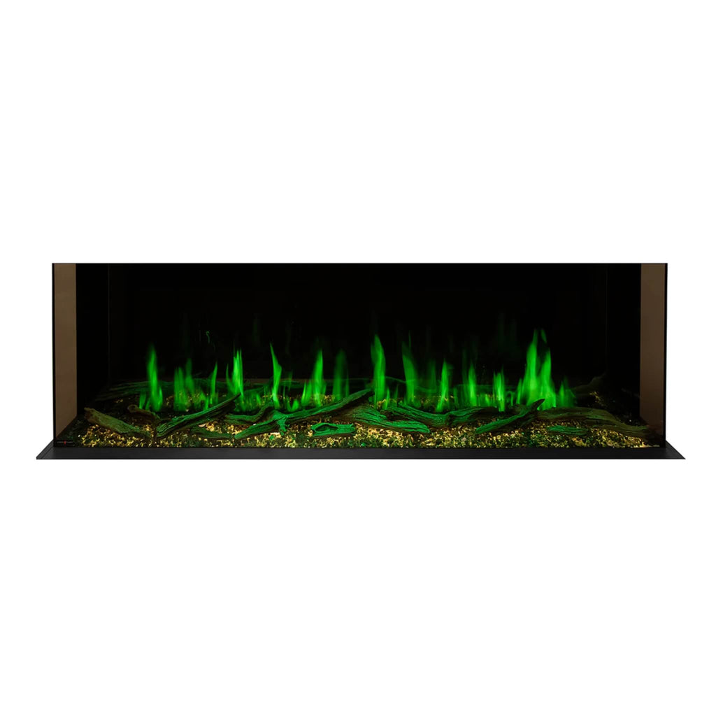 Modern Flames Orion Multi 100" Heliovision Multi-Sided Electric Fireplace [OR100-MULTI] SAKSBY - Flames View