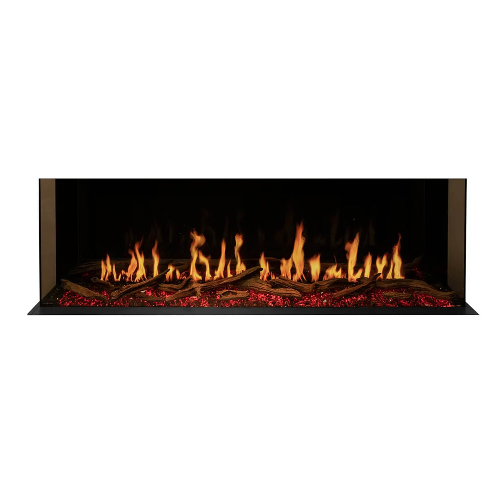 Modern Flames Orion Multi 100" Heliovision Multi-Sided Electric Fireplace [OR100-MULTI] SAKSBY - Flames View