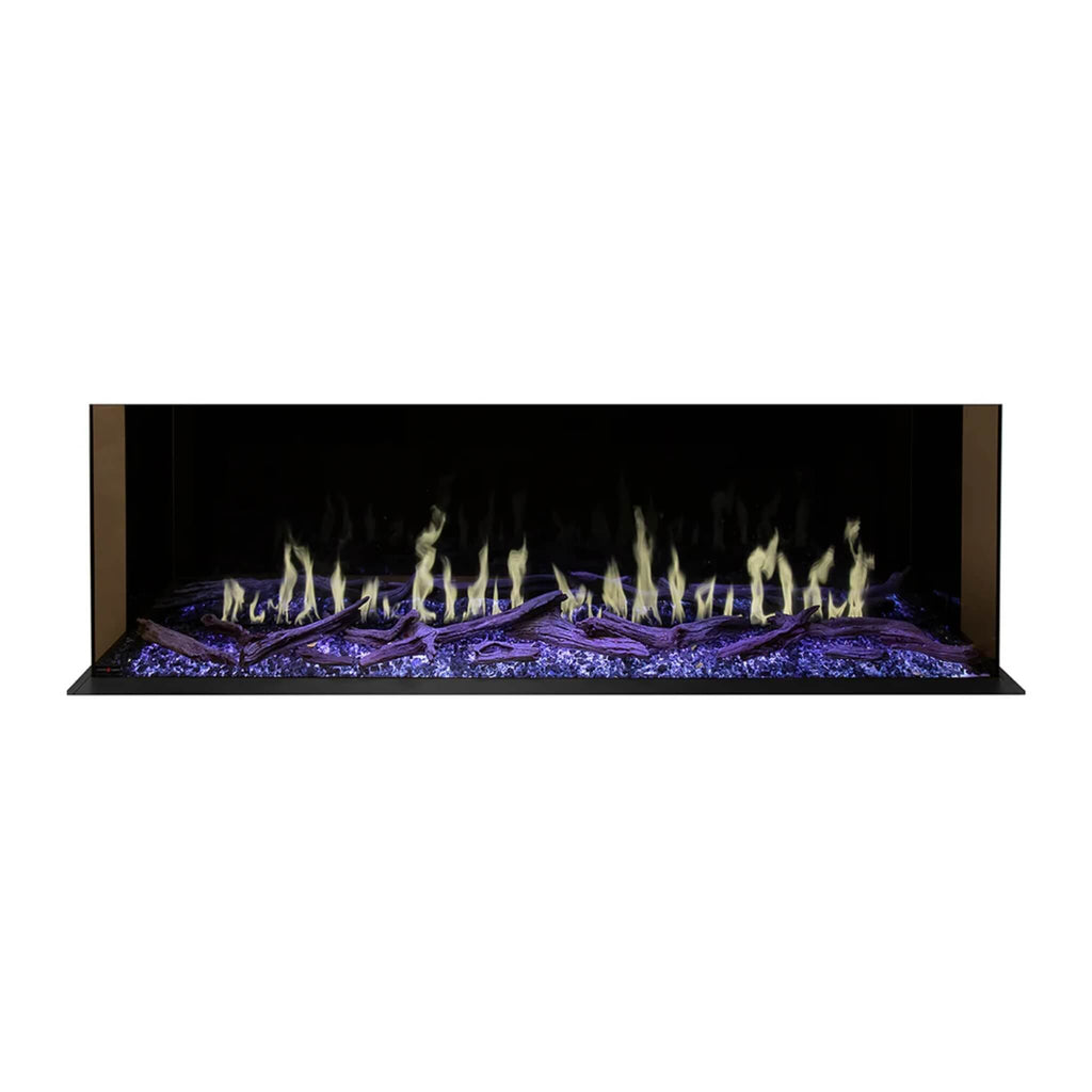 Modern Flames Orion Multi 100" Heliovision Multi-Sided Electric Fireplace [OR100-MULTI] SAKSBY - Flames View