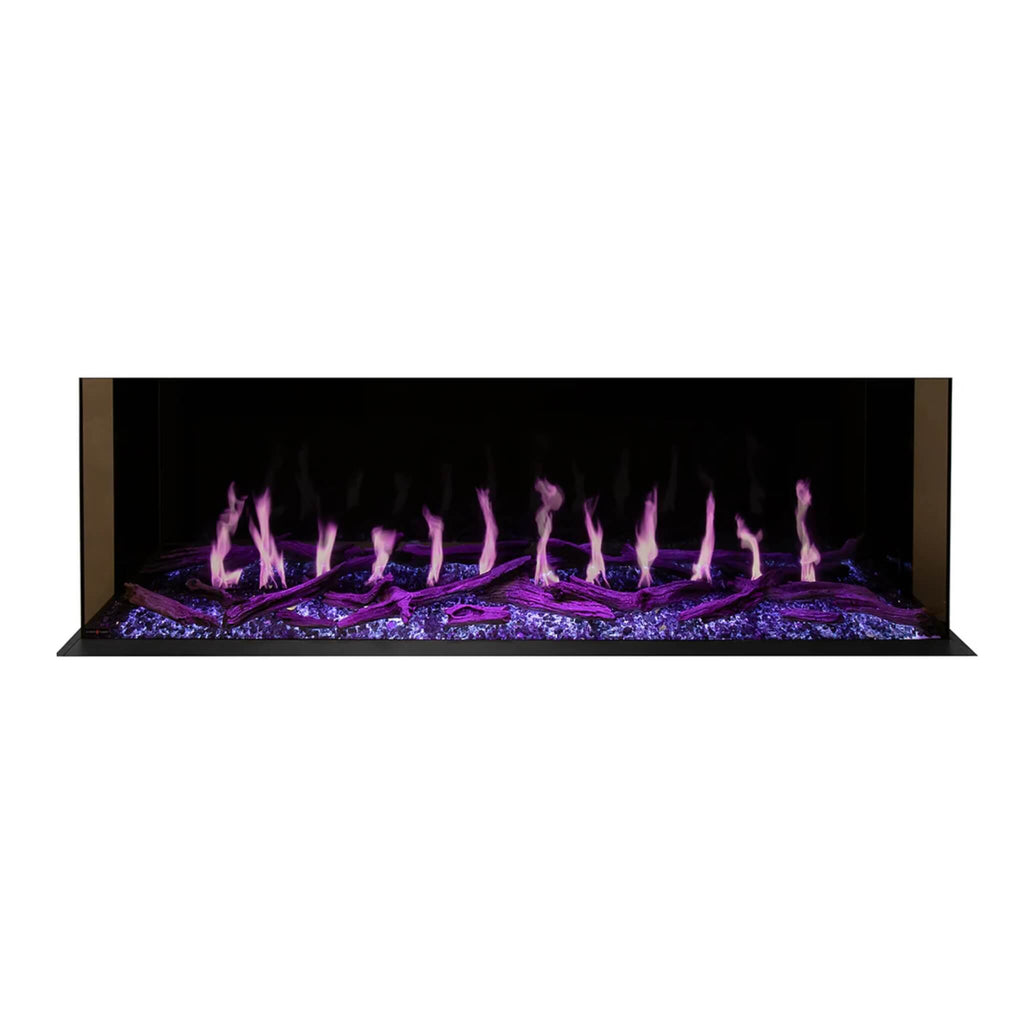 Modern Flames Orion Multi 100" Heliovision Multi-Sided Electric Fireplace [OR100-MULTI] SAKSBY - Flames View