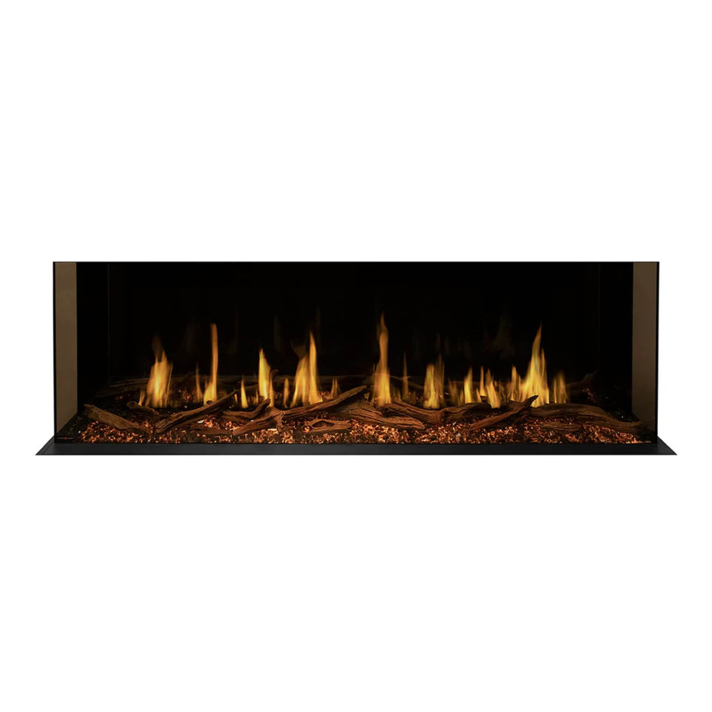Modern Flames Orion Multi 100" Heliovision Multi-Sided Electric Fireplace [OR100-MULTI] SAKSBY - Flames View