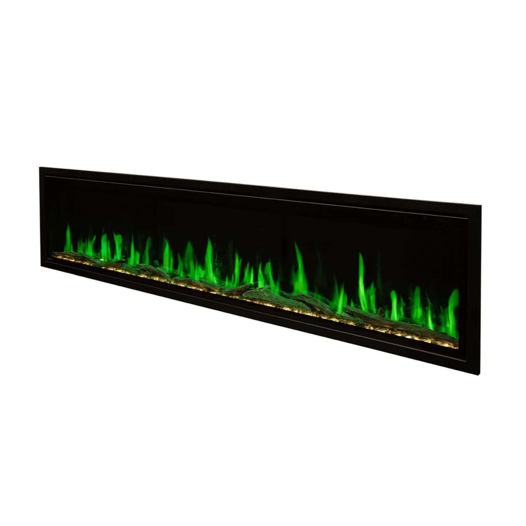 Modern Flames Orion Slim 100" Heliovision Single-Sided Fireplace [OR100-SLIM] SAKSBY - Front Left View