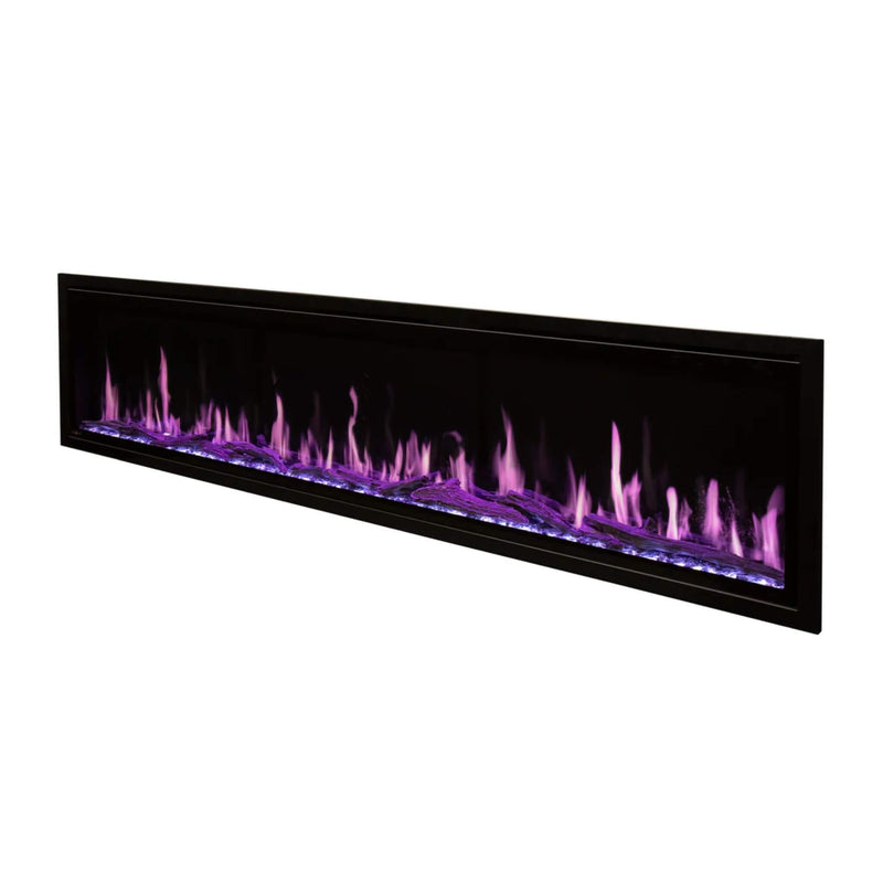 Modern Flames Orion Slim 76" Heliovision Single-Sided Electric Fireplace [OR76-SLIM] SAKSBY - Flames View
