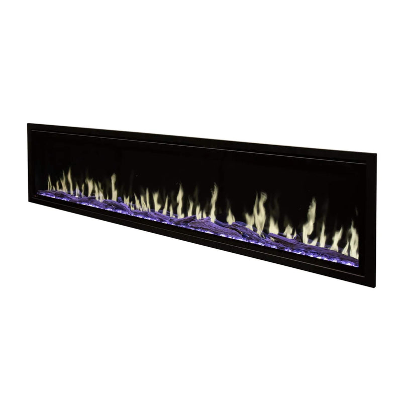 Modern Flames Orion Slim 76" Heliovision Single-Sided Electric Fireplace [OR76-SLIM] SAKSBY - Flames View