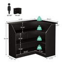 Modern L-Shaped Reception Desk With Storage Shelves (SAK81036) - Saksby Wholesale - Dimensions