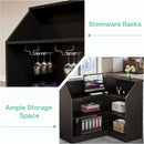 Modern L-Shaped Reception Desk With Storage Shelves (SAK81036) - Saksby Wholesale - Features