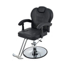 Modern Reclining Barber Chair With Adjustable Headrest And Hydraulic Pump (SAK62751) - Saksby Wholesale - Front Side View