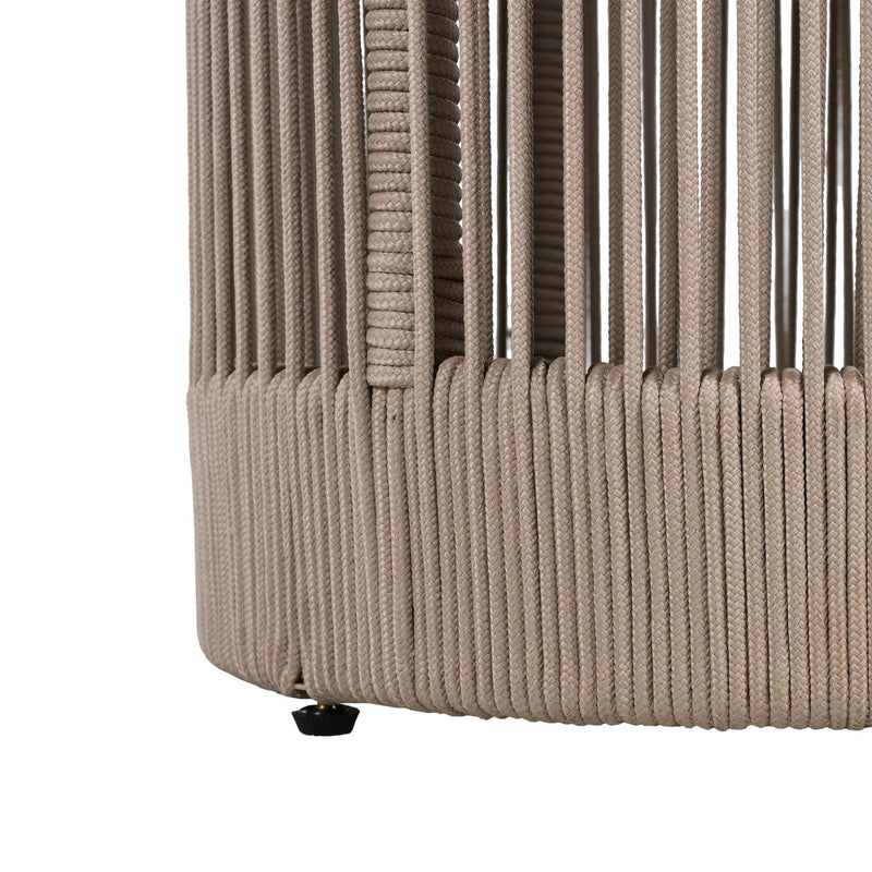 Modern Rustic Coffee Table & Side Table With Woven Rope Design (SAK56739) - Saksby Wholesale - Bottom Details