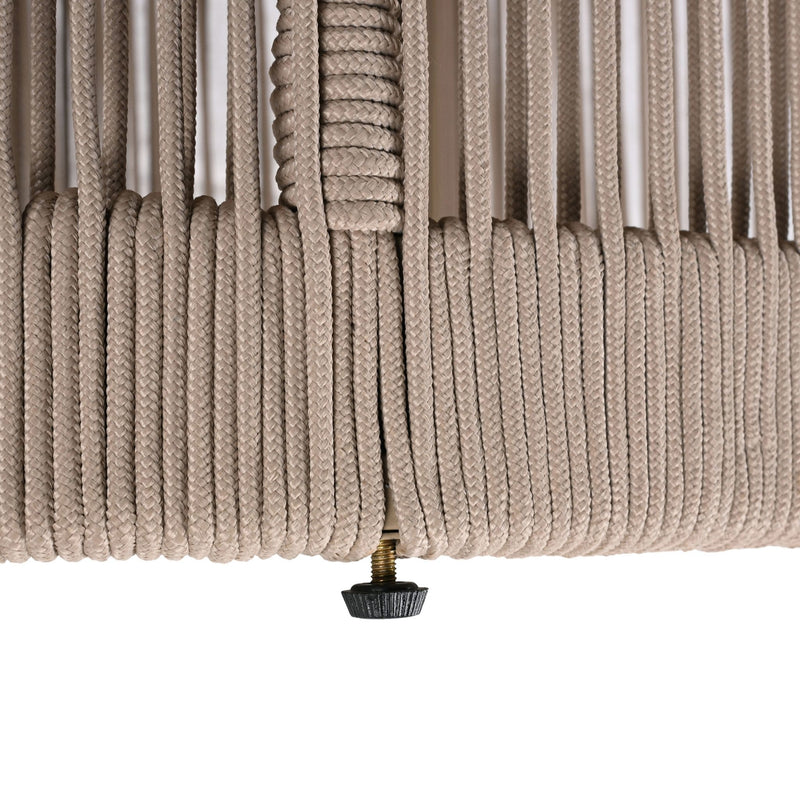 Modern Rustic Coffee Table & Side Table With Woven Rope Design (SAK56739) - Saksby Wholesale - Design Details