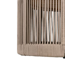 Modern Rustic Coffee Table & Side Table With Woven Rope Design (SAK56739) - Saksby Wholesale - Details