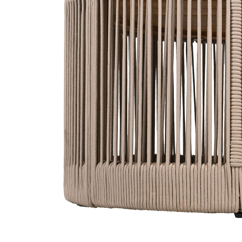Modern Rustic Coffee Table & Side Table With Woven Rope Design (SAK56739) - Saksby Wholesale - Details
