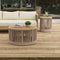 Modern Rustic Coffee Table & Side Table With Woven Rope Design (SAK56739) - Saksby Wholesale - Lifestyle