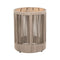 Modern Rustic Coffee Table & Side Table With Woven Rope Design (SAK56739) - Saksby Wholesale - Side Table Front View