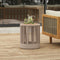 Modern Rustic Coffee Table & Side Table With Woven Rope Design (SAK56739) - Saksby Wholesale - Side Table Lifestyle