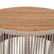 Modern Rustic Coffee Table & Side Table With Woven Rope Design (SAK56739) - Saksby Wholesale - Top View Focue