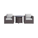 Modular 3-Piece Rattan Patio Sofa Set With Weather-Resistant Cushions (SAK75321) - Saksby Wholesale - Front View