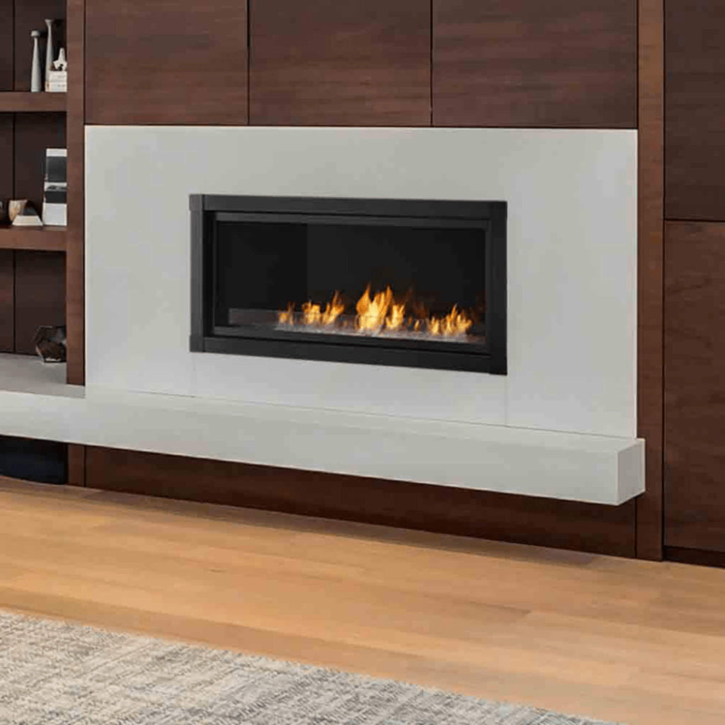 MONESSEN 42" Artisan Reduced BTU Vent Free Linear Gas Fireplace With IPI Plus [AVFL42N/PIP-RB] Left View (SAK68591) - SAKSBY