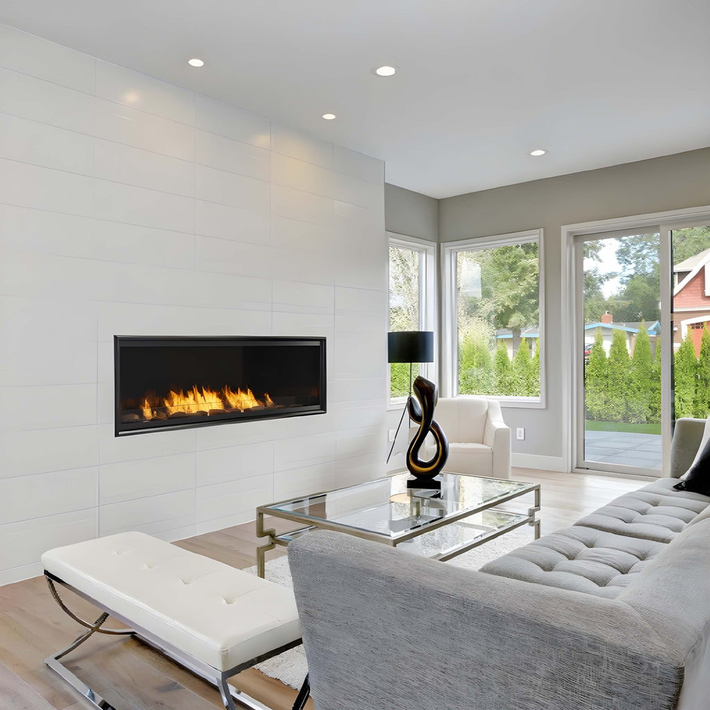 Monessen Artisan AVFL 60" Vent-Free Linear Natural Gas Fireplace With IPI Plus Electronic Ignition [AVFL60NIF] (SAK27584) SAKSBY - Living Room View