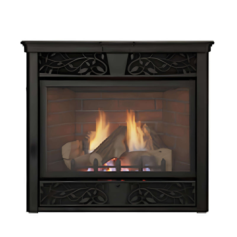 MONESSEN Symphony 32" VFC32L Series Vent Free Traditional Gas Fireplace With Control System Front View (SAK87014) - SAKSBY