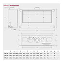 Montigo DelRay 48" Linear Direct Vent Gas Fireplace [DRL4813NI] (SAK56049) SAKSBY - Dimensions View