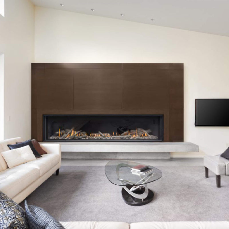Montigo Distinction 72" Single Sided Linear Direct Vent Gas Fireplace [D7215NI-2] (SAK70824) SAKSBY - Living Room View