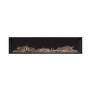 Modern Electric Fireplace With Glowing Embers On A White Background - Saksby Wholesale