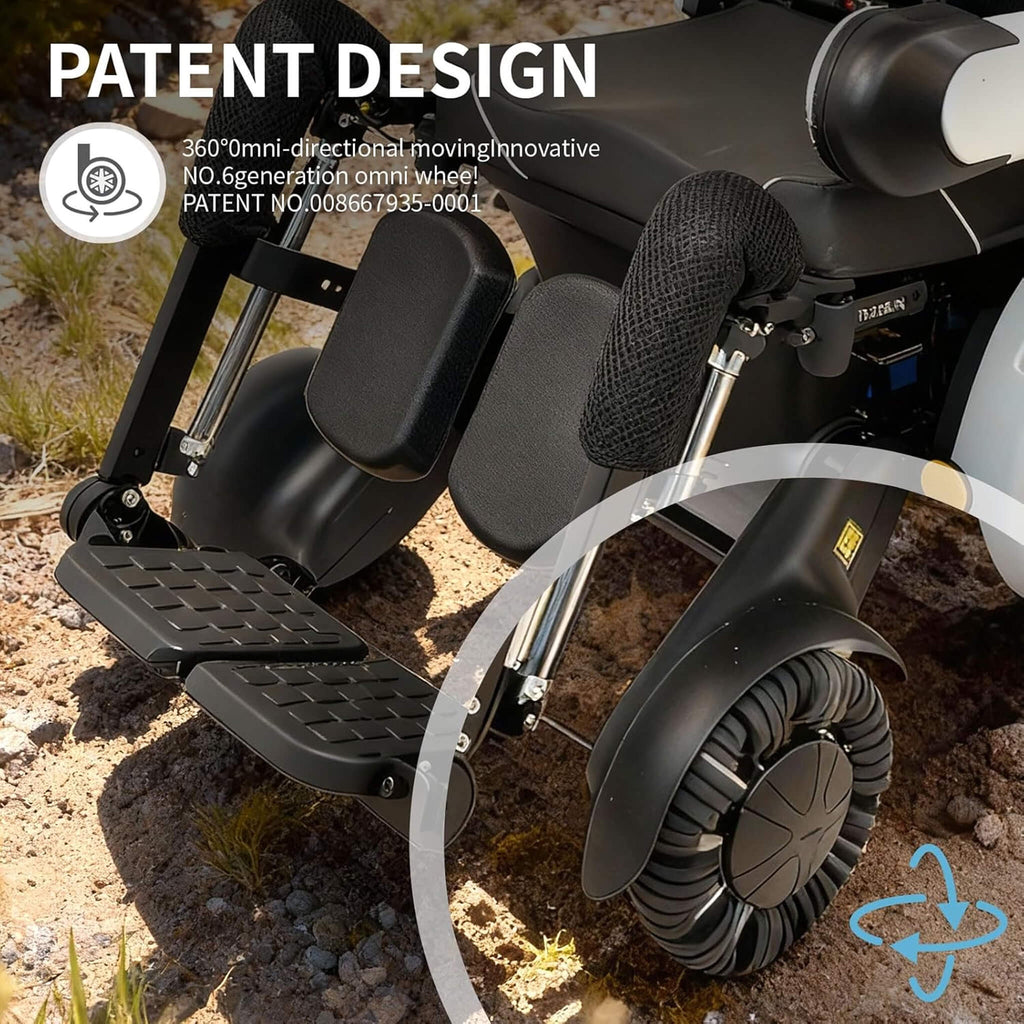 Motivo One-Touch Zero Gravity Electric Folding Wheelchair [FDA-Approved] (SAK20968)