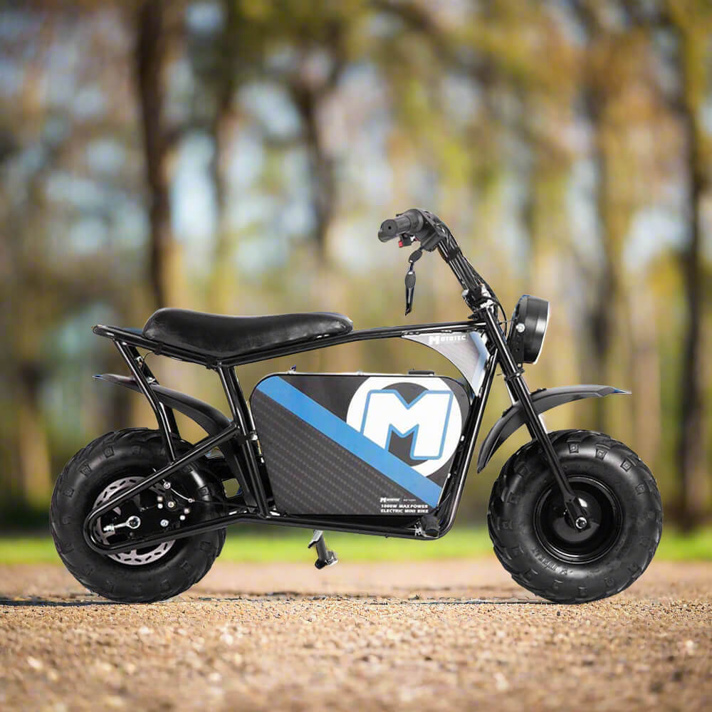 MotoTec 1000W 48V/12AH Electric Powered Mini Bike, Black (96372584)