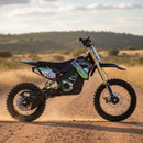 MotoTec X5 250CC 4-Stroke High-Performance Off-Road Gas Dirt Bike Green - Saksby Wholesale - Lifestyle Side Right View