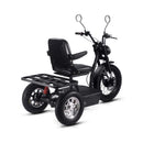 MotoTec 60V 1800W Electric Powered Trike Black Adult Three Wheel Scooter (SAK86025) - Saksby Wholesale - Back Right View