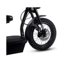 MotoTec 60V 1800W Electric Powered Trike Black Adult Three Wheel Scooter (SAK86025) - Saksby Wholesale - Front Wheel View