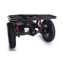 MotoTec 60V 1800W Electric Powered Trike Black Adult Three Wheel Scooter (SAK86025) - Saksby Wholesale - Rear SwingArm View
