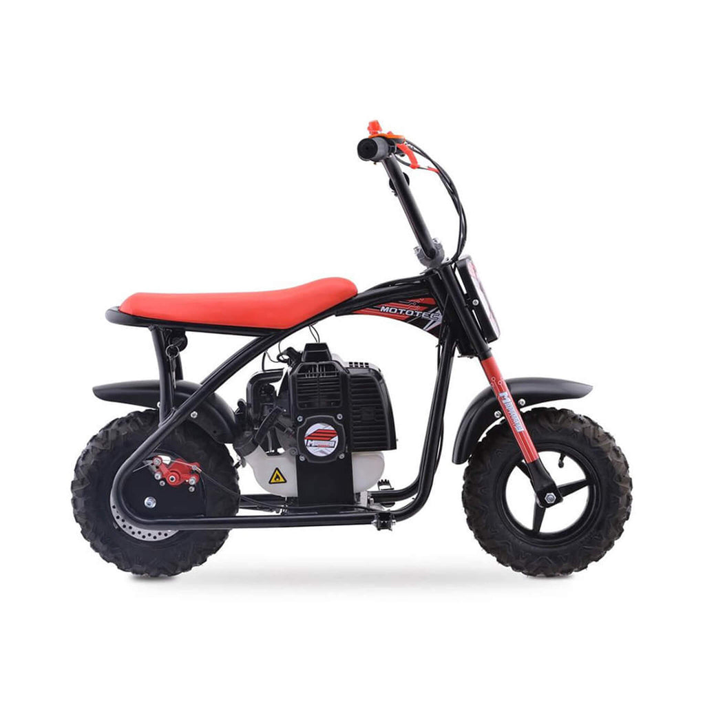 MotoTec 52CC 2-Stroke Kids Gas Mini Bike - Saksby Wholesale - Side Right View