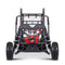 MOTOTEC Mud Monster XL Rojo 60V/20AH Go Kart eléctrico de suspensión completa, 2000W (96351472)