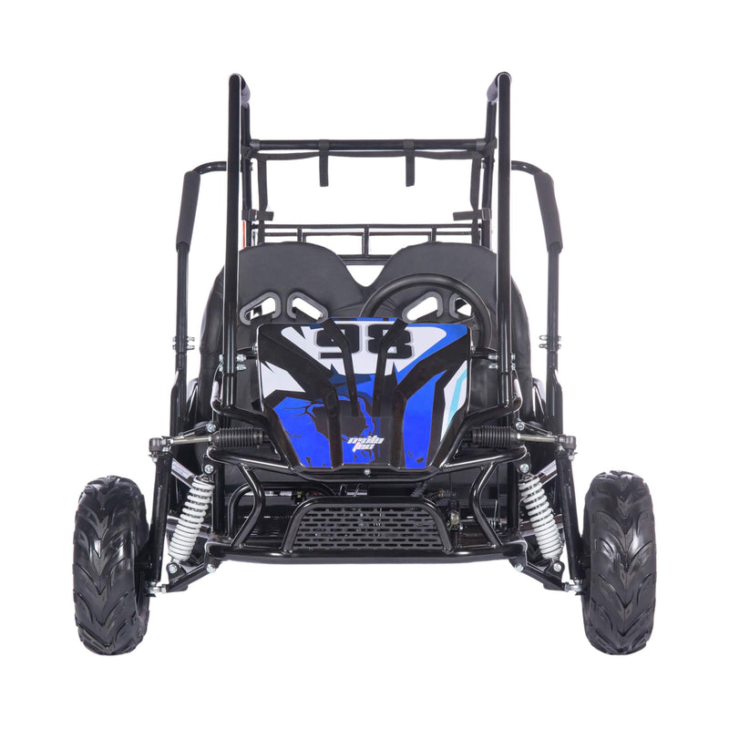 MotoTec Mud Monster XL 212cc 2-Seat Go Kart Blue (SAK27195) Saksby - Front View