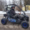MotoTec Mud Monster XL 212cc 2-Seat Go Kart Blue (SAK27195) Saksby - Lifestyle with Man Sitting Inside